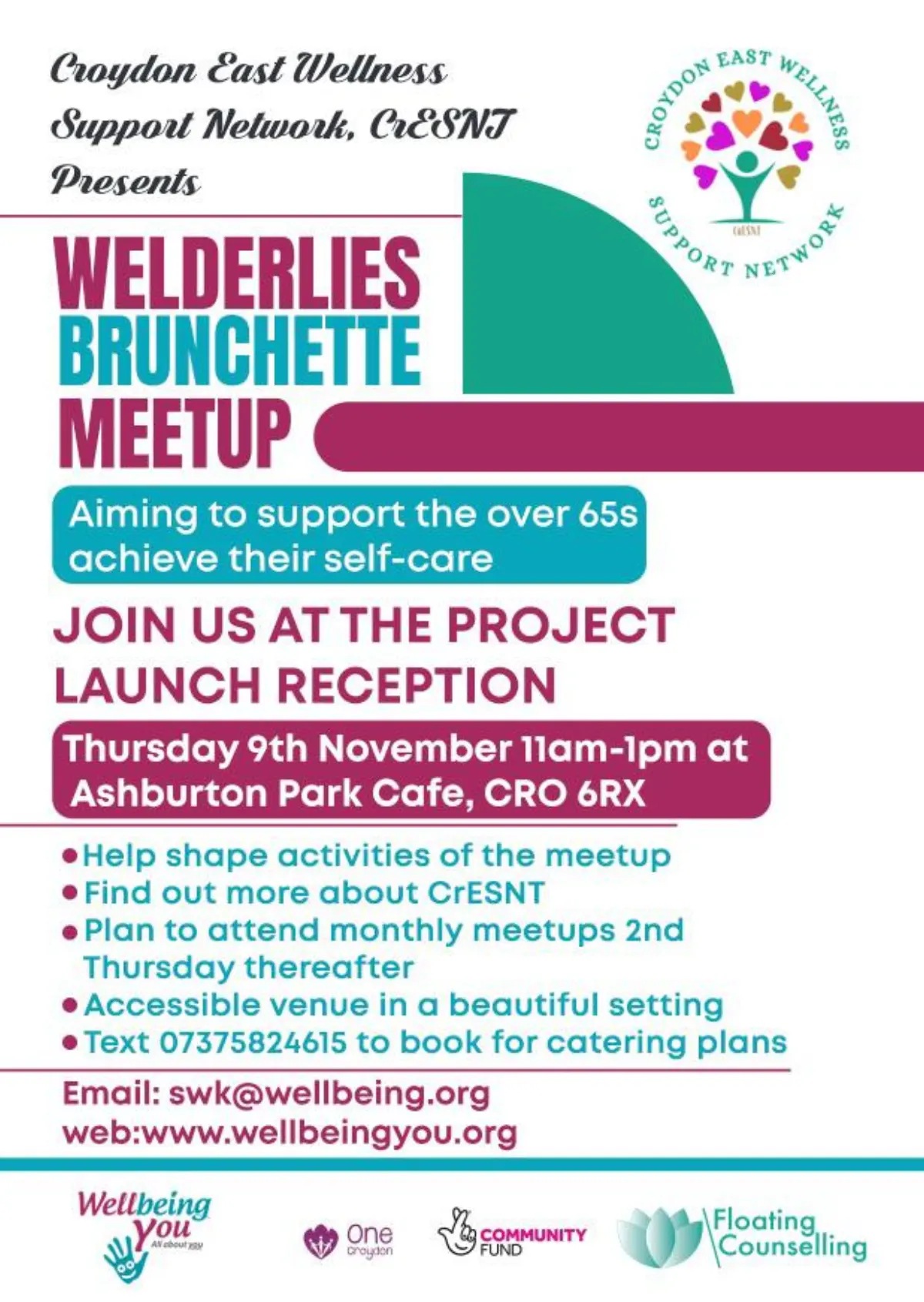 Locality elderly Welderlies project flyer