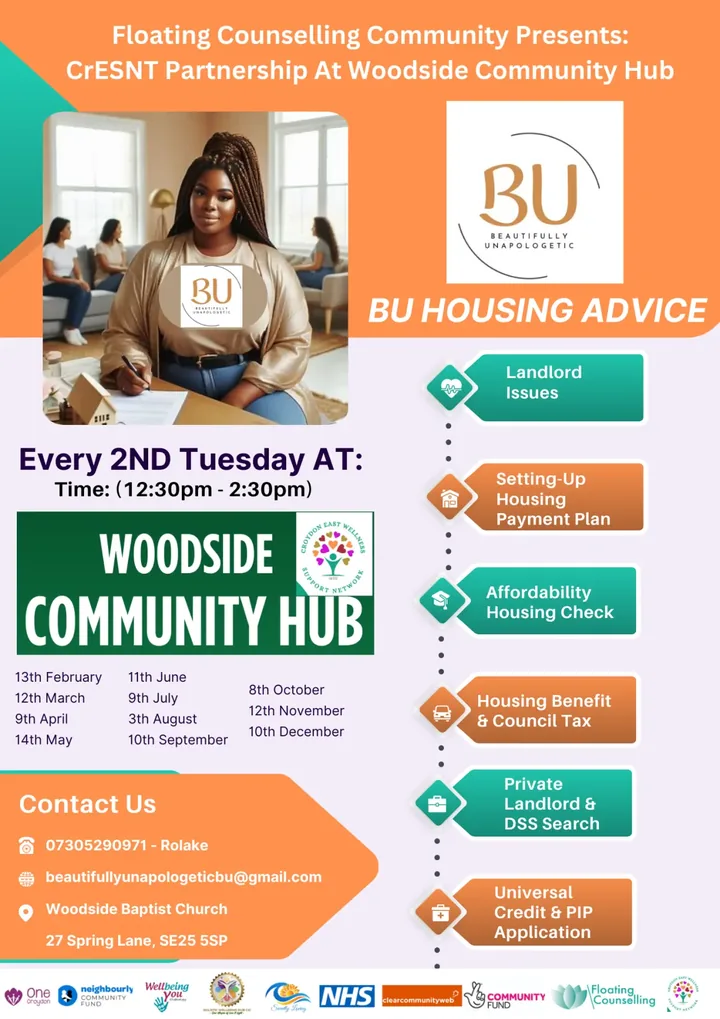 Woodside housing support flyer